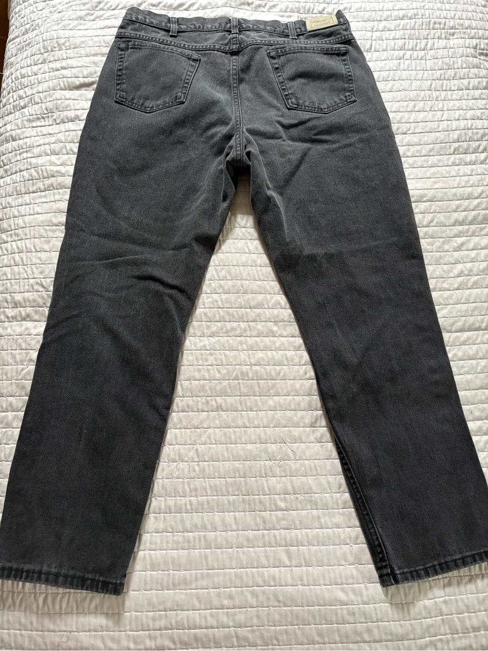 L.L. Bean Black Jeans with Green Logo Tag
